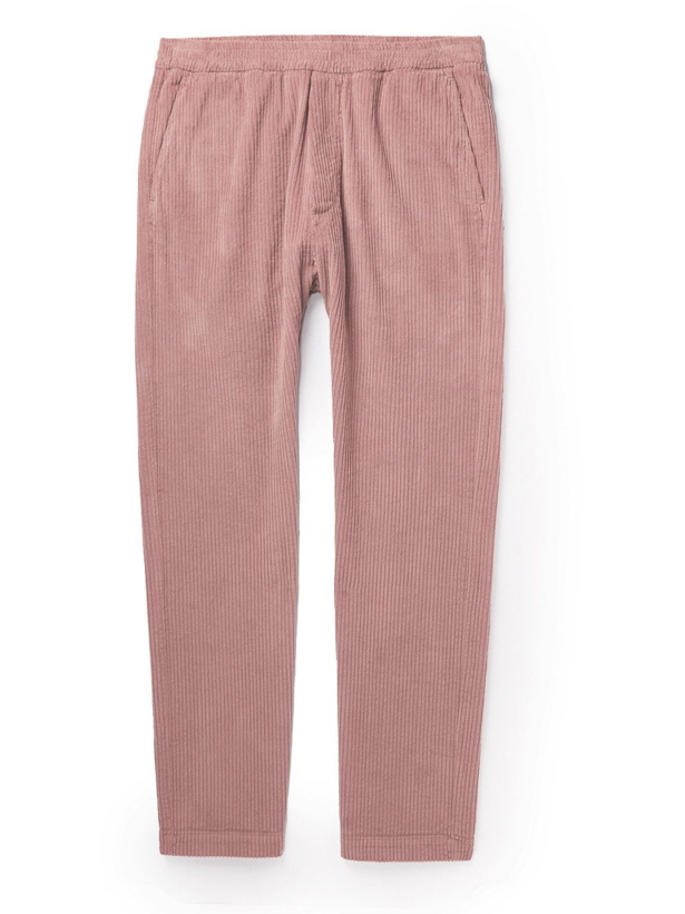 Photo: Barena - Tosador Straight-Leg Cotton-Corduroy Trousers - Pink