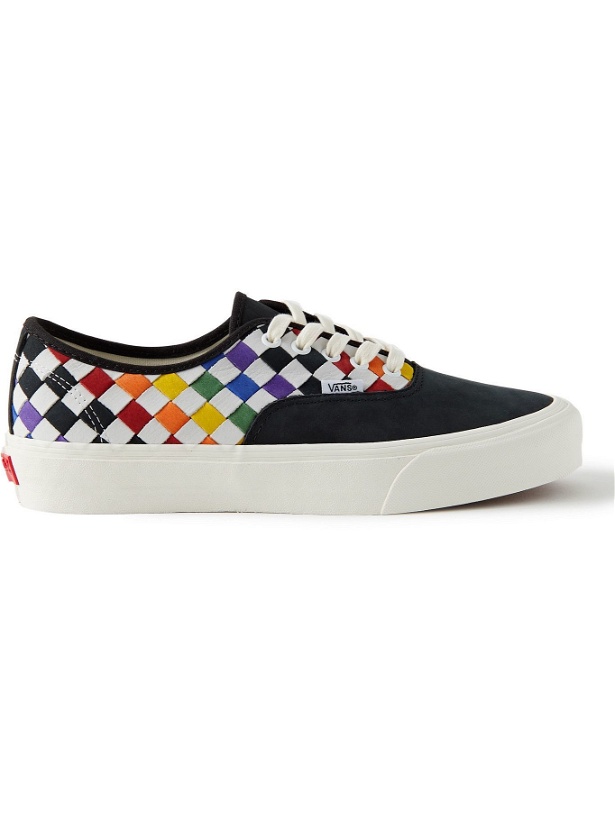 Photo: Vans - UA Authentic VLT LX Nubuck and Woven Leather Sneakers - Multi