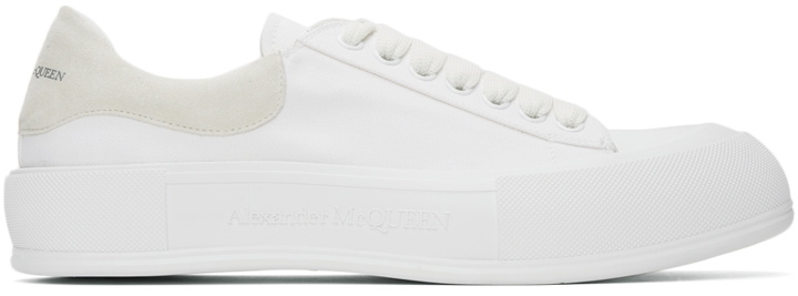 Photo: Alexander McQueen White Deck Lace-Up Plimsoll