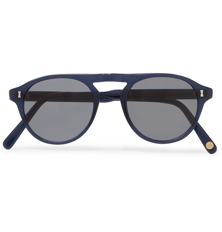 Photo: Cubitts - Tonbridge Aviator-Style Acetate Sunglasses - Blue