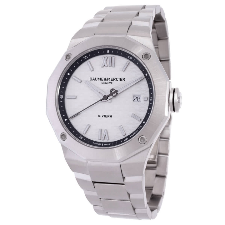 Photo: Baume et Mercier Riviera Automatic Silver Dial Mens Watch 10829