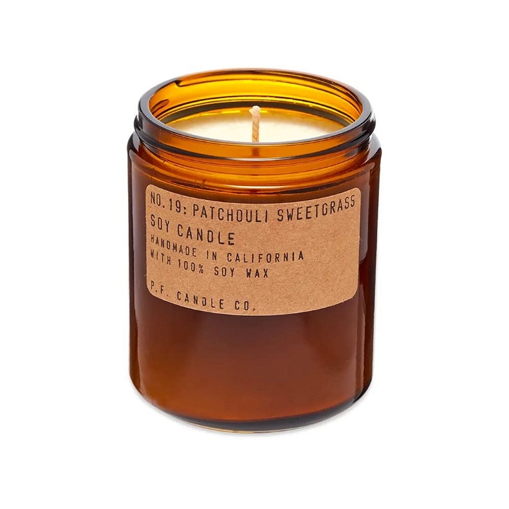 Photo: P.F. Candle Co No.19 Patchouli Sweetgrass Soy Candle in 204g