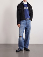 Human Made - Logo-Print Cotton-Jersey Sweatshirt - Blue