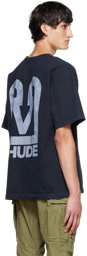 Rhude Black Printed T-Shirt