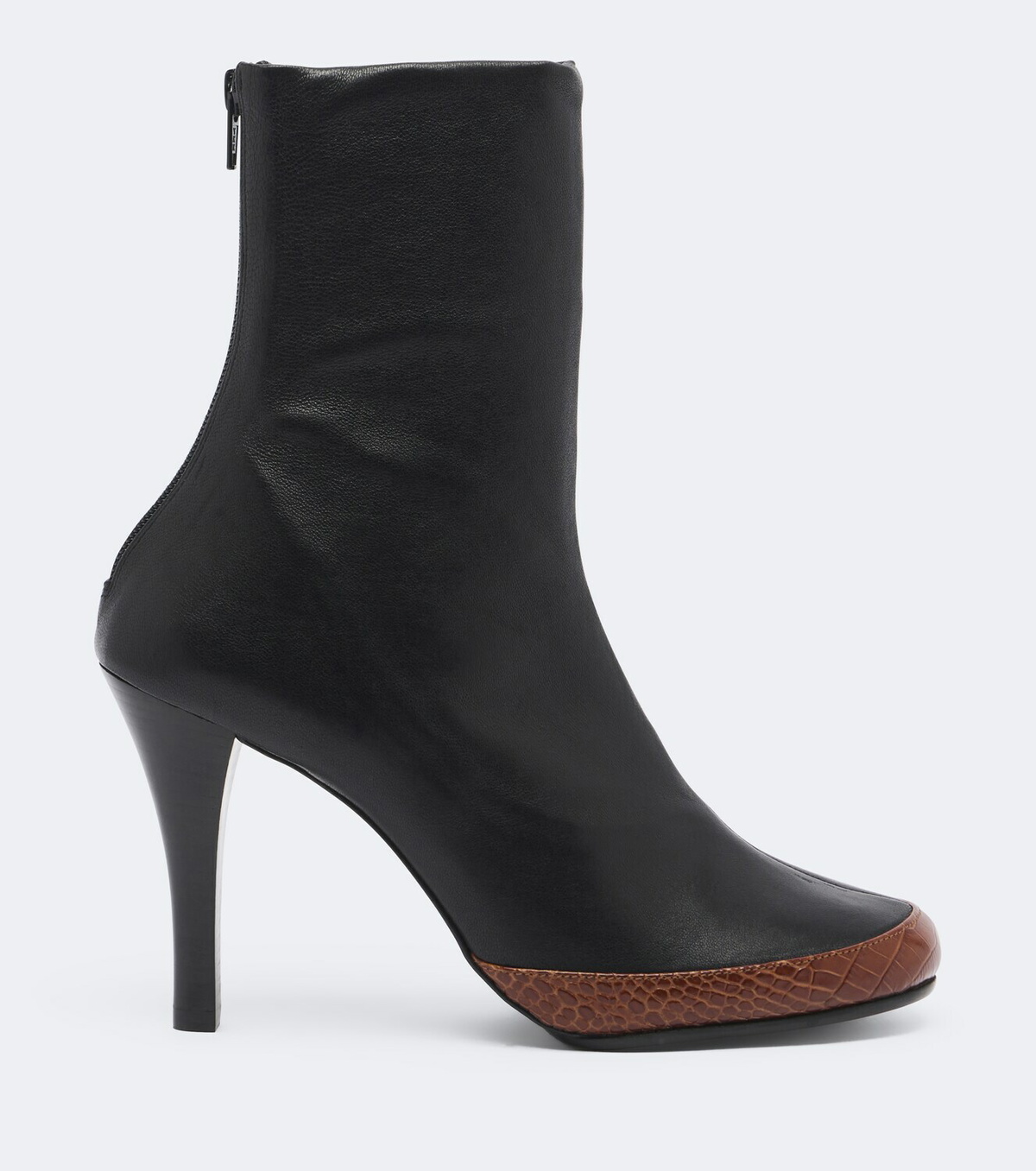 JUDE Luna croc-effect leather ankle boots