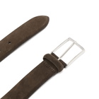 Anderson's Men's Andersons Suede Leather Belt in Chocolate