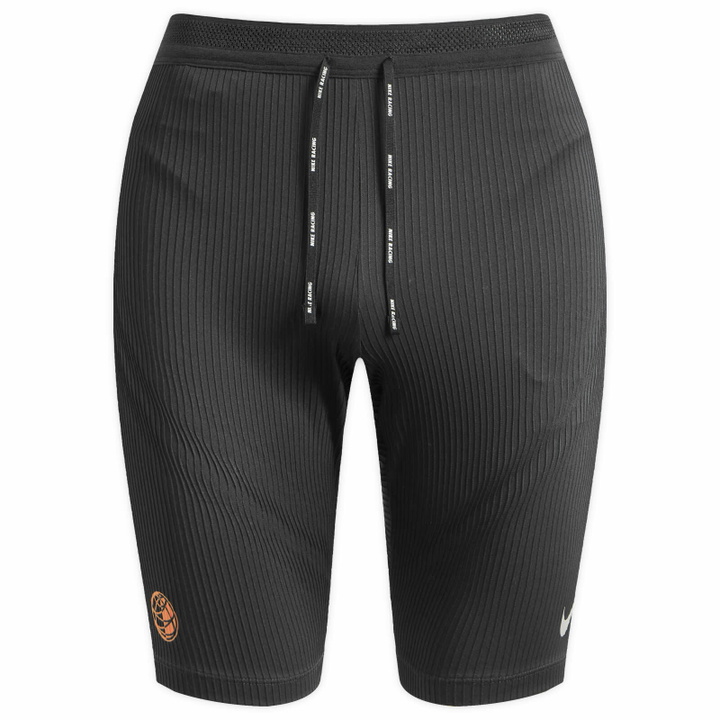 Photo: Nike Men's Aeroswift Half Tight in Black/Grey/Crimson