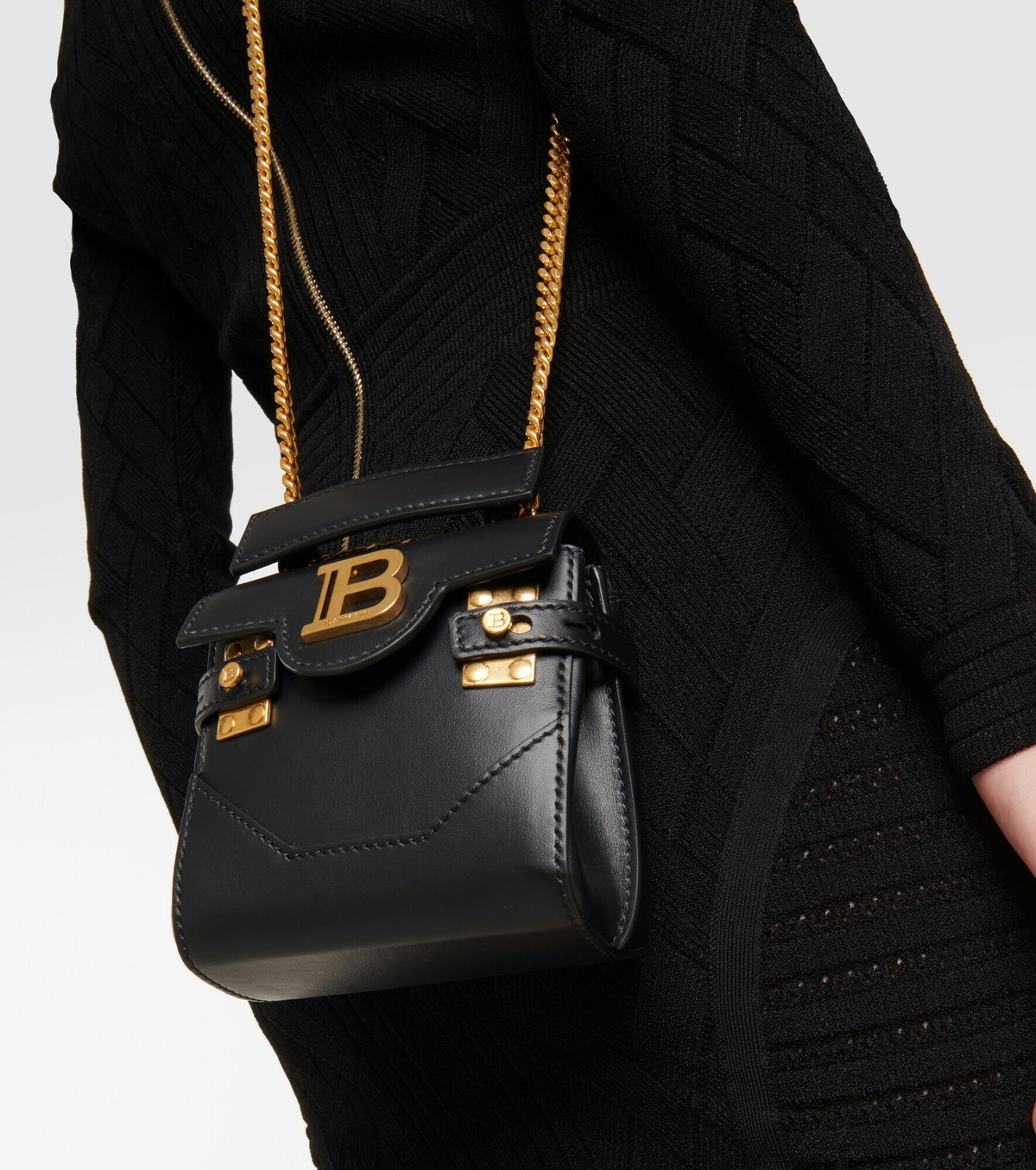 Balmain - B-Buzz Mini Leather Shoulder Bag Balmain