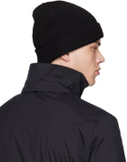 Moncler Black Cotton Beanie