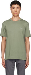 ZEGNA Green Embroidered T-Shirt