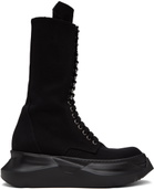 Rick Owens DRKSHDW Black Army Abstract Boots
