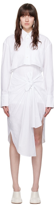 Photo: JW Anderson White Knotted Minidress