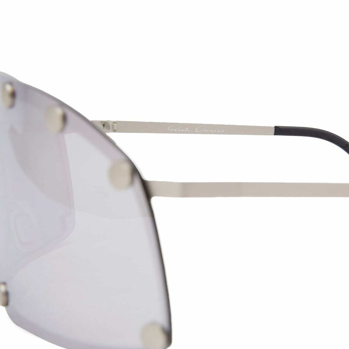 rickowens サングラス eyewear shielding シルバー Rick Owens Men's Shielding Sunglasses in Silver Rick Owens