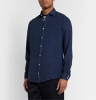 Massimo Alba - Slub Linen Shirt - Blue