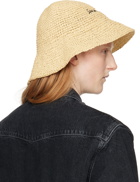 SIMONMILLER Brown Crochet Bondi Bucket Hat