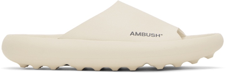 Photo: AMBUSH White Rubber Slides