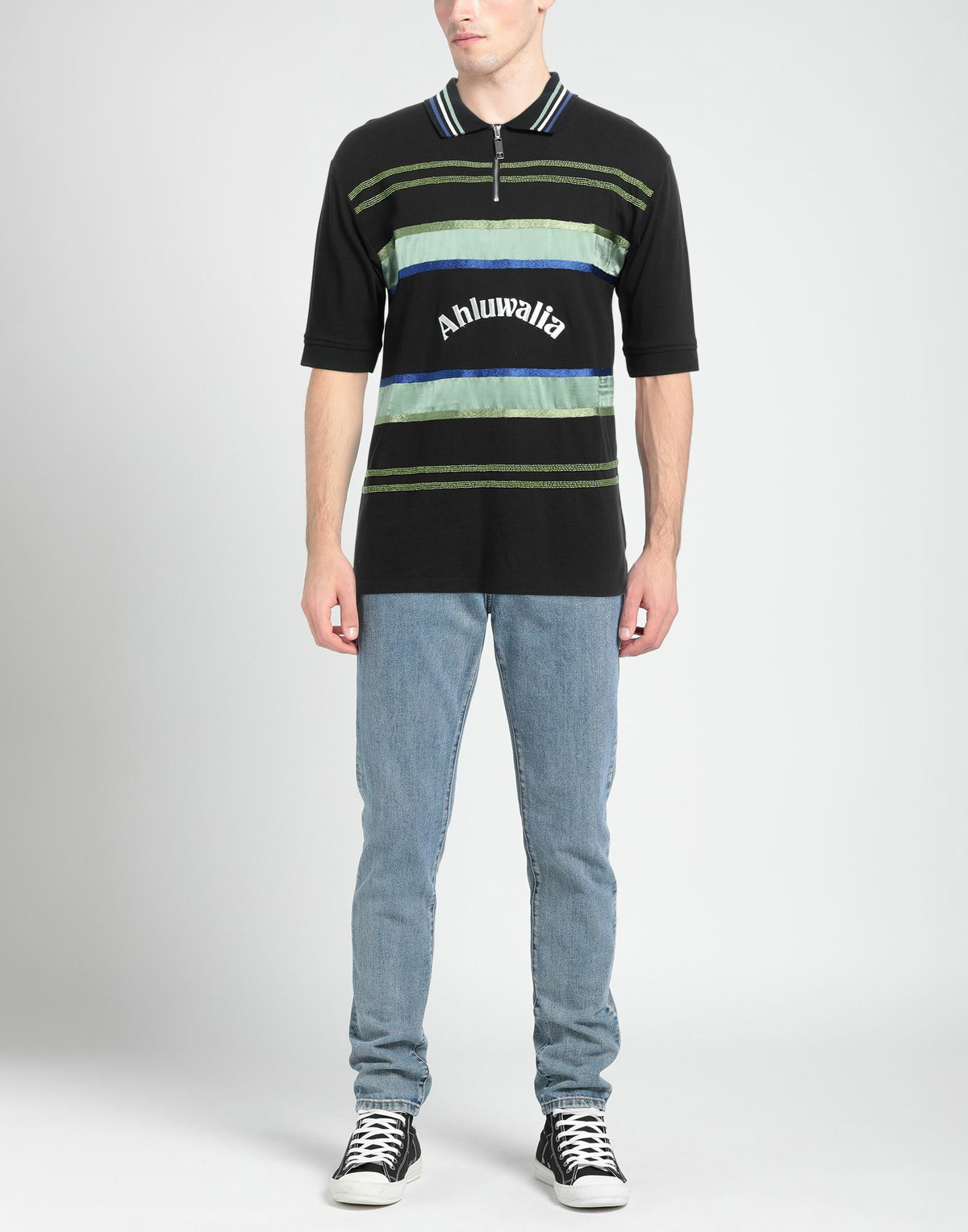 Ahluwalia Mens Polo shirt in Black