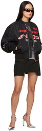 Heron Preston Black Faded Miniskirt