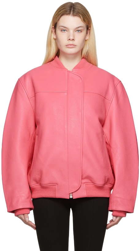 Photo: REMAIN Birger Christensen Pink Maryan Leather Jacket