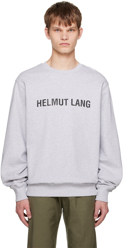 Photo: Helmut Lang Gray Printed Sweatshirt