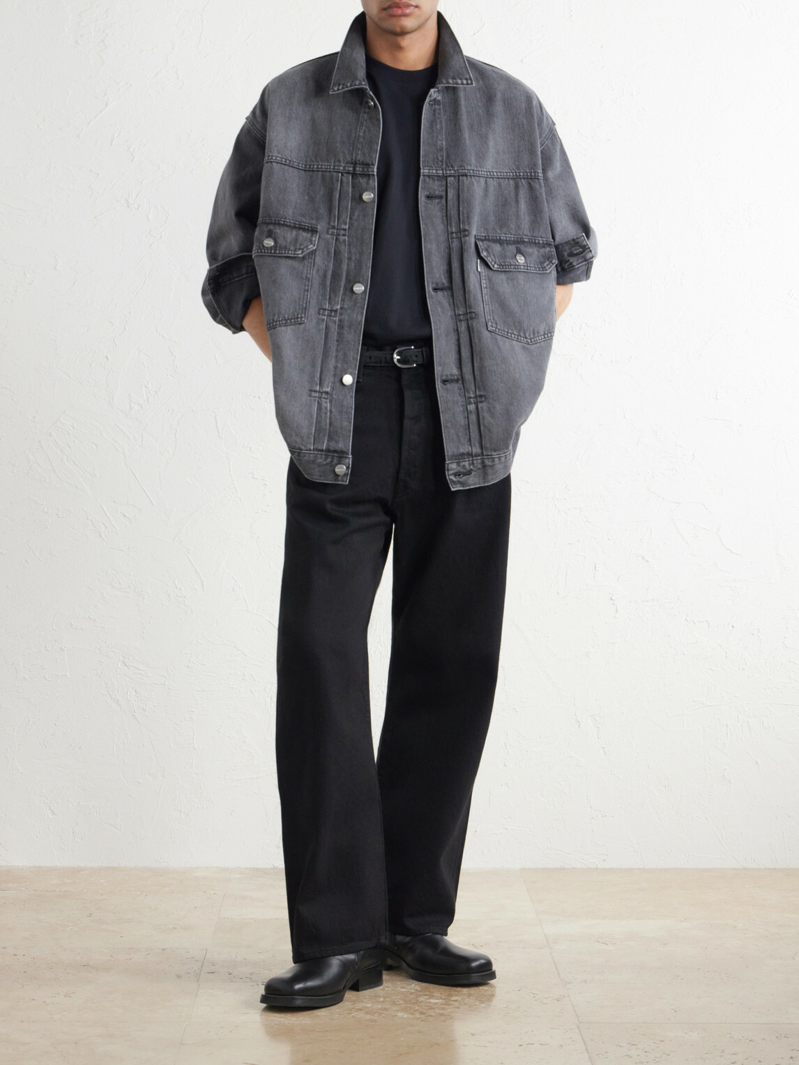 Graphpaper - Selvage Straight-Leg Jeans - Black