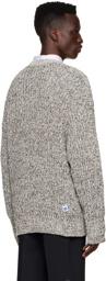 ADER error Gray Peep Sweater