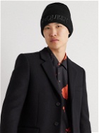 Alexander McQueen - Logo-Embroidered Wool and Cashmere-Blend Beanie - Black
