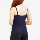 JW Anderson Women's Pointelle Straight Neck Vest in Navy