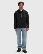LS DBL KNIT RIB LOGO APPLIQUE ZI