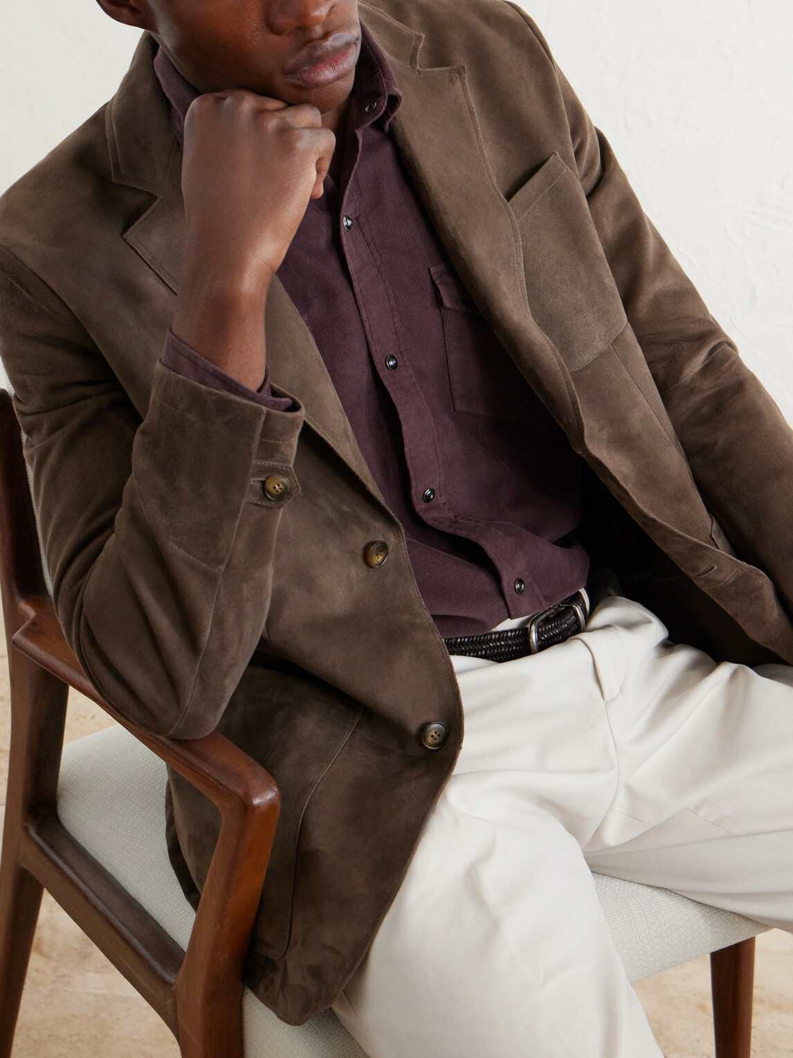 Canali - Suede Blazer - Brown