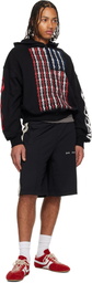 Palm Angels Black Classic Logo Track Shorts