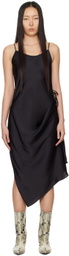 LOW CLASSIC Black 2-Way Midi Dress