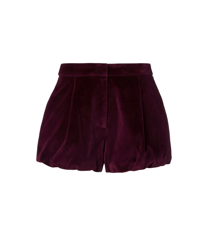 Photo: Posse Maria cotton velvet balloon shorts
