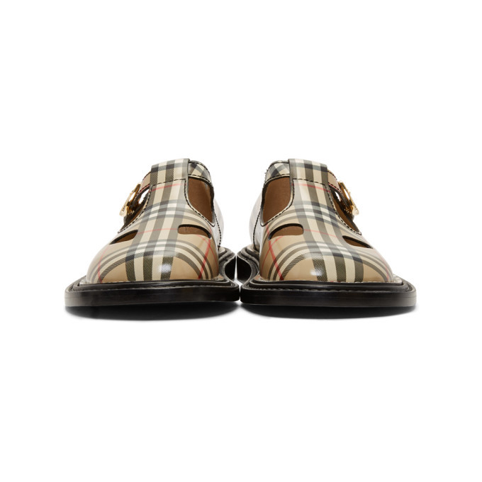 Burberry Beige Hannie T-Bar Shoes Burberry