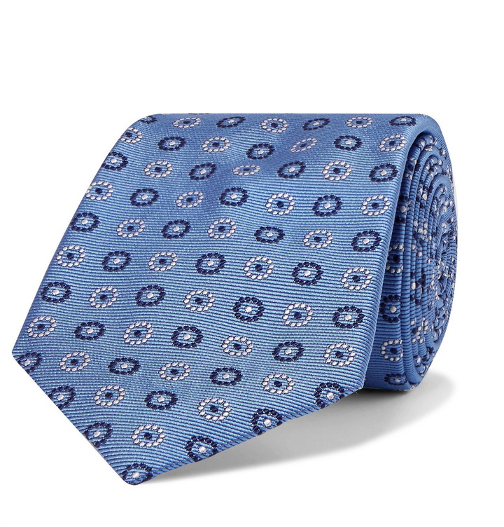 Photo: Turnbull & Asser - 8cm Silk-Jacquard Tie - Blue