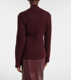 Victoria Beckham Ribbed-knit wool and cashmere sweater