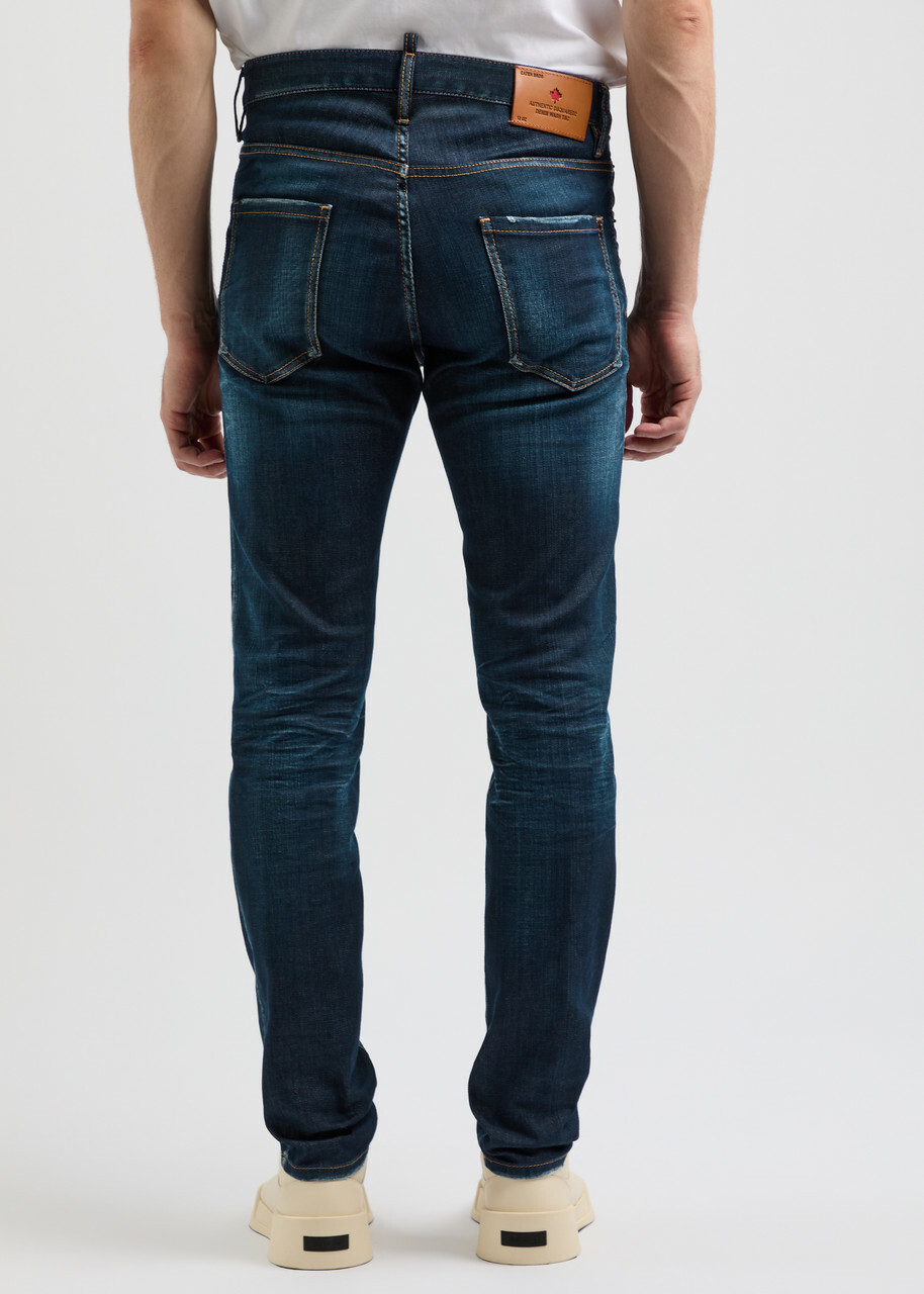 DSQUARED2 Cool Guy Distressed Skinny Jeans Navy Dsquared2