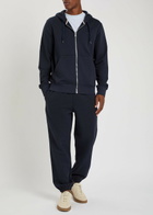 Boss Spence Hooded Cotton Sweatshirt Dark Blue