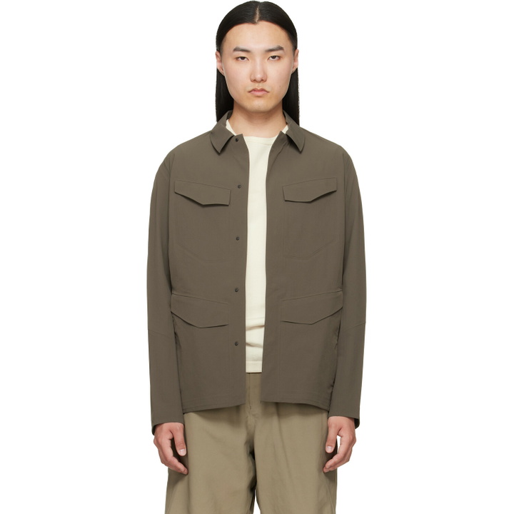 Photo: Veilance Taupe Field Softshell Jacket
