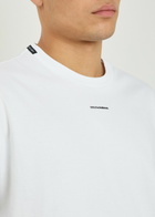 Dolce & Gabbana Logo-appliquéd Cotton T-shirt White