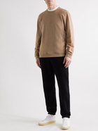 SSAM - Andy Brushed Cotton and Camel Hair-Blend Sweatshirt - Brown