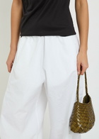 Rohe Crinkled Effect Balloon-leg Cotton-blend Trousers White