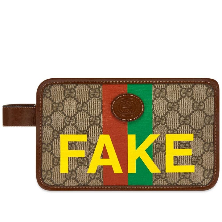 Photo: Gucci Fake/Not Supreme Logo Beauty Case