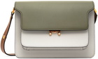 Marni Beige & Khaki Medium Tri Trunk Shoulder Bag