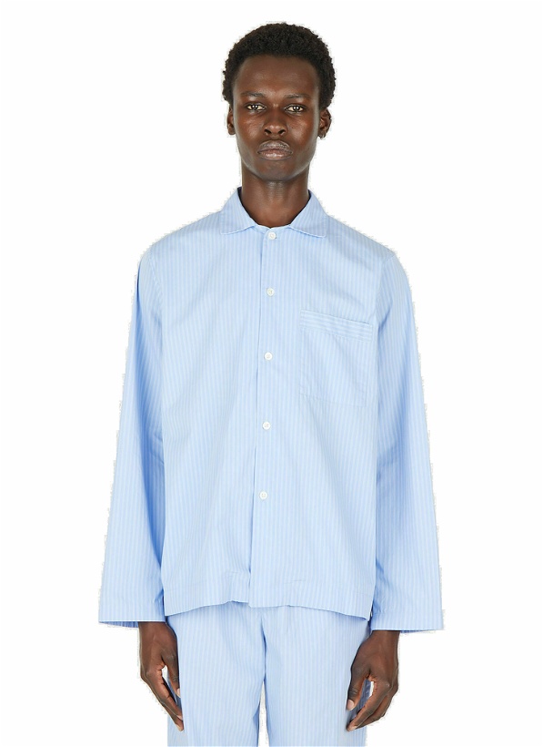 Photo: Classic Striped Sleep Shirt in Blue