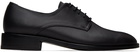 Youth Black Leather Derbys