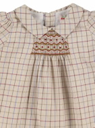 BONPOINT Check Printed Cotton Dress
