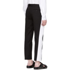 Alexander McQueen Black Striped Skinny Trousers