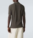 Zegna Knitted cotton polo shirt