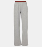 Gucci Web Stripe cotton jersey sweatpants